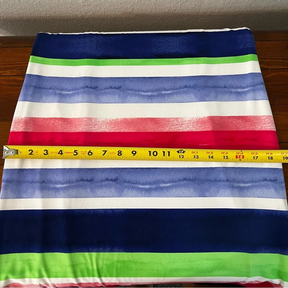 Vince Camuto Striped Watercolor Dress Sz 8 - Picture 8 of 12